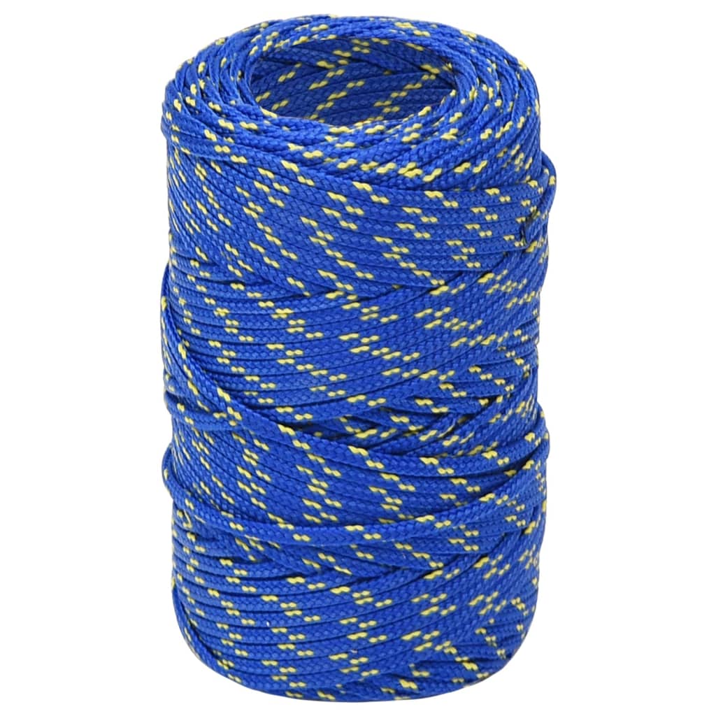 Corde à bateau Vidaxl 2 mm 50 m Bleu en polypropylène