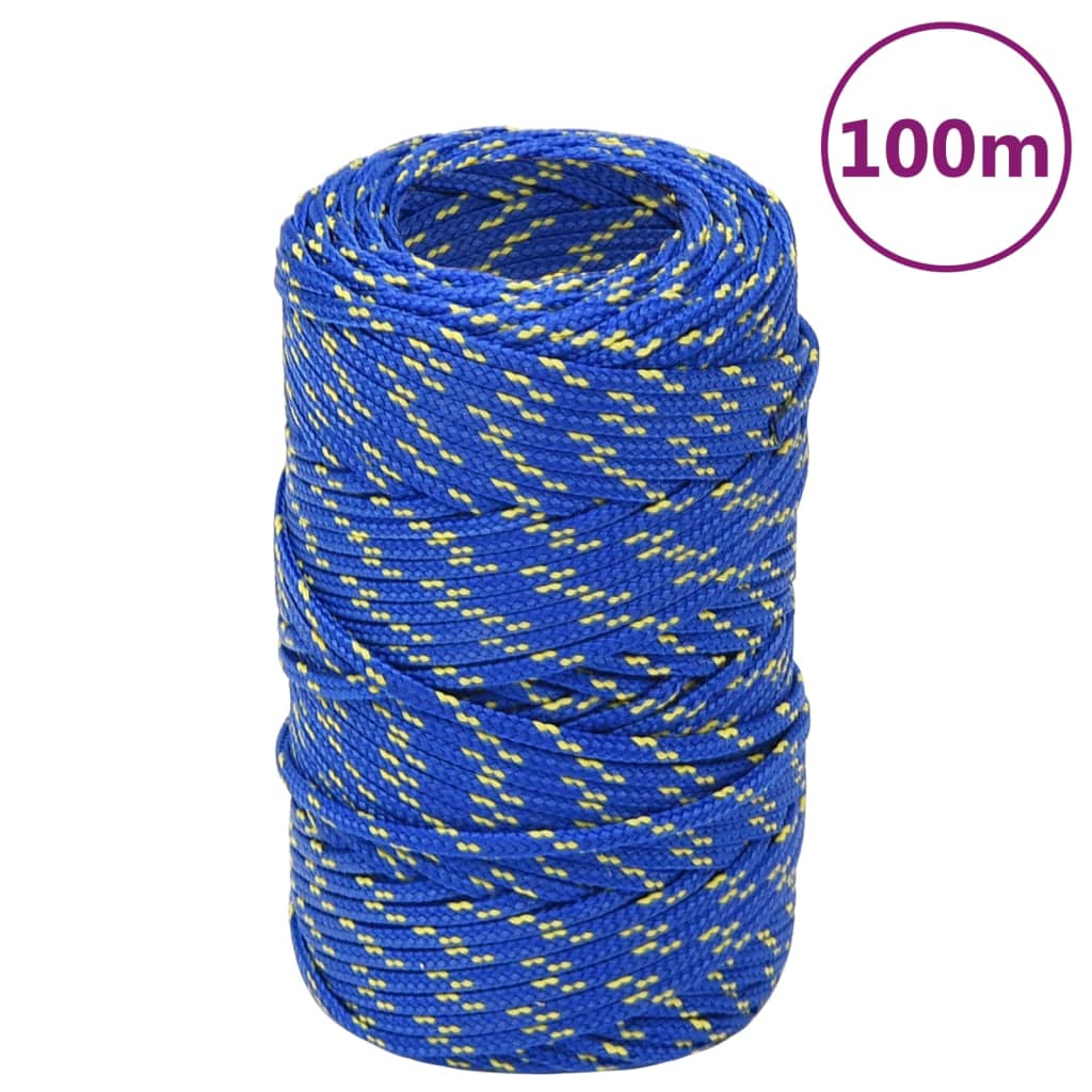 Vidaxl boat rope 2 mm 100 m polypropylene blue