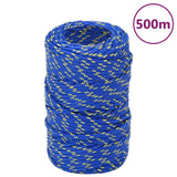 VidaXL Boottouw 2 mm 500 m polypropyleen blauw