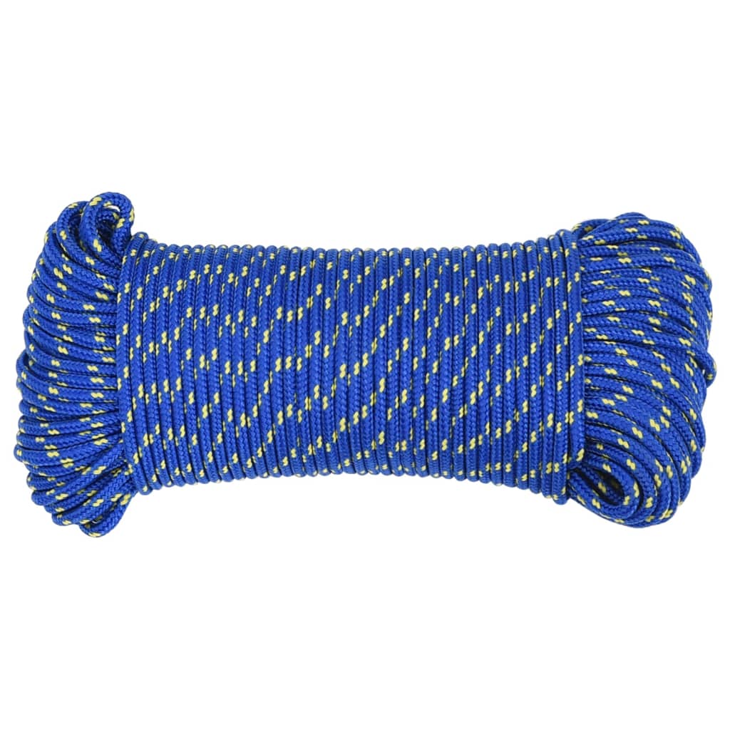 VidaXL Boottouw 3 mm 250 m polypropyleen blauw