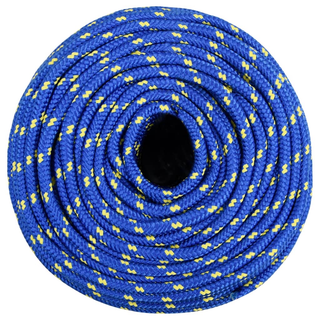 VidaXL Boottouw 6 mm 25 m polypropyleen blauw