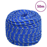 VidaXL Boottouw 8 mm 50 m polypropyleen blauw