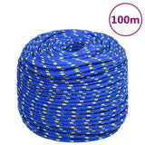 VidaXL Boottouw 10 mm 100 m polypropyleen blauw