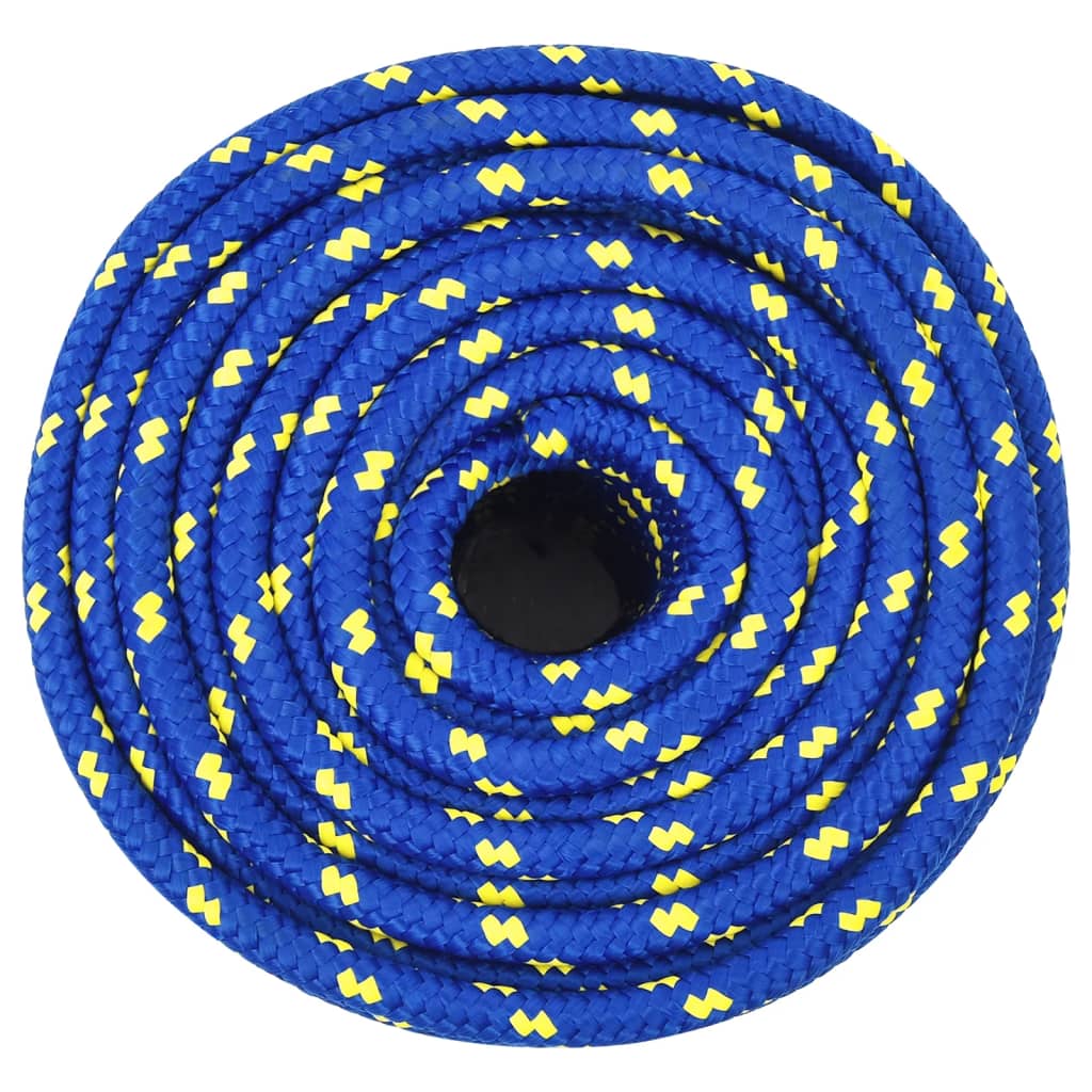 VidaXL Boottouw 12 mm 25 m polypropeen blauw