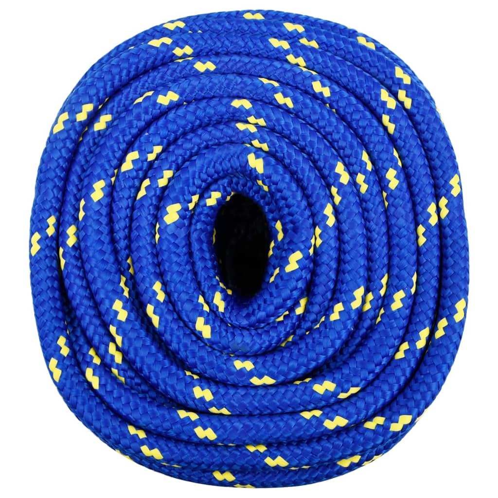 Vidaxl boottouw 16 mm 25 m polypropeen blauw