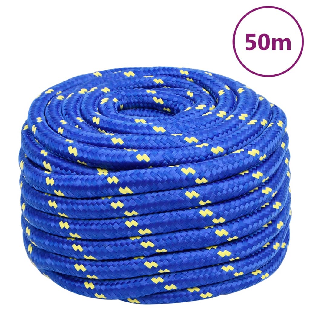 Vidaxl boottouw 20 mm 50 m polypropeen blauw