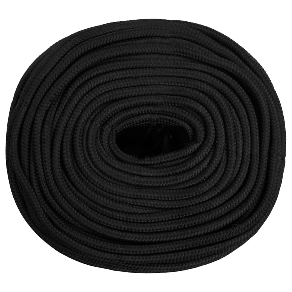 Vidaxl boat rope 6 mm 500 m polypropene black