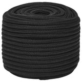 Corde à bateau Vidaxl 12 mm 250 m de polypropène noir