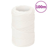 Vidaxl Boat Rope 2 mm 100 m Polypropilene Full White