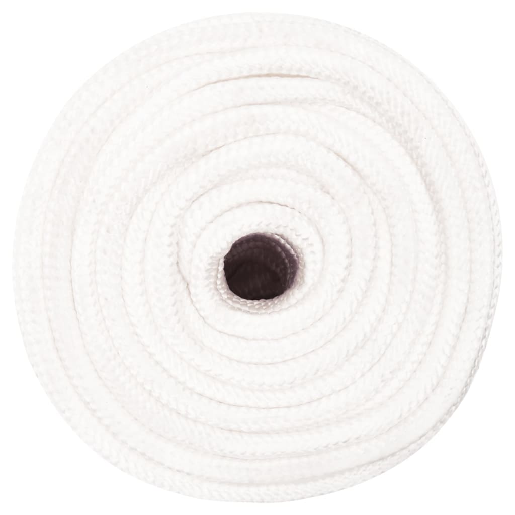 Corde de bateau vidaxl 12 mm 100 m polypropylène plein blanc