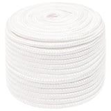 Corde de bateau vidaxl 14 mm 100 m polypropylène plein blanc