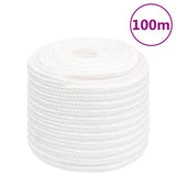 Vidaxl Boat Rope 18 mm 100 m Polipropileno Full White