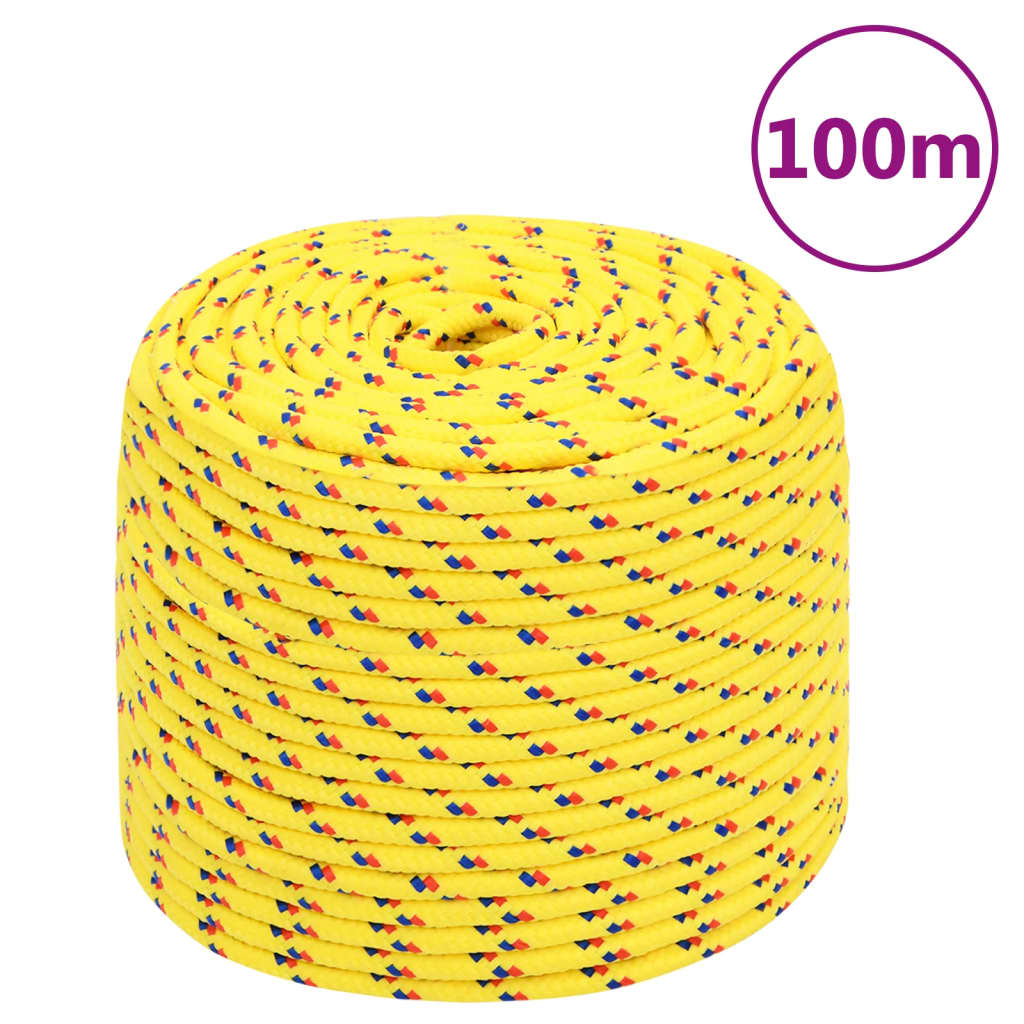 Vidaxl Boot Rope 6 mm 100 m Polropypylen Giel