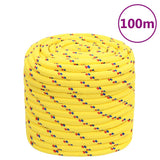 Vidaxl Boat Rope 16 mm 100 m polipropileno amarillo