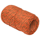 VidaXL Boottouw 2 mm 25 m polypropyleen oranje