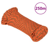 VidaXL Boottouw 3 mm 250 m polypropyleen oranje