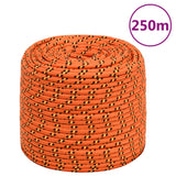 Vidaxl -Bootseil 8 mm 250 m Polypropylenorange