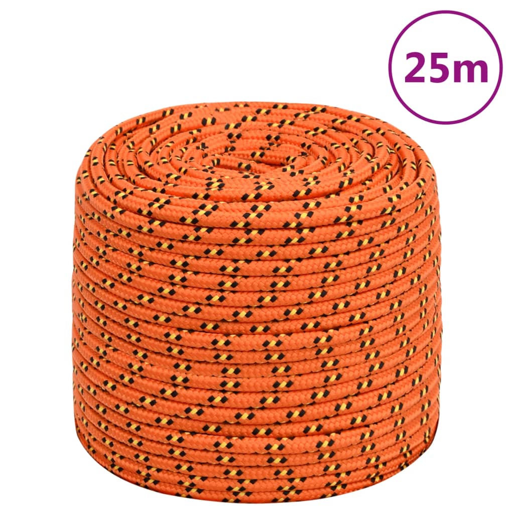 Vidaxl Boat Rope 10 mm 25 m polypropylen Orange