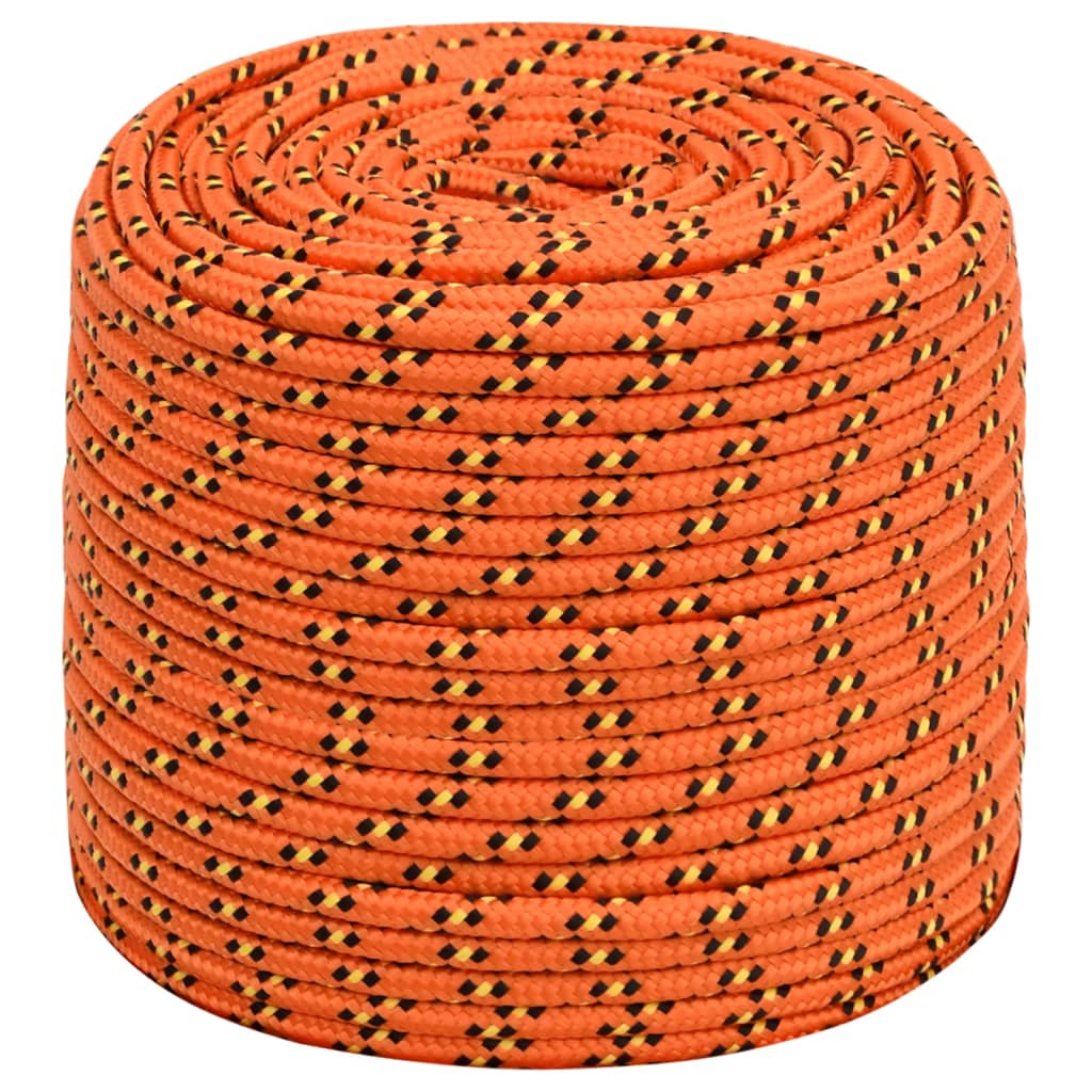 VidaXL Boottouw 10 mm 250 m polypropyleen oranje