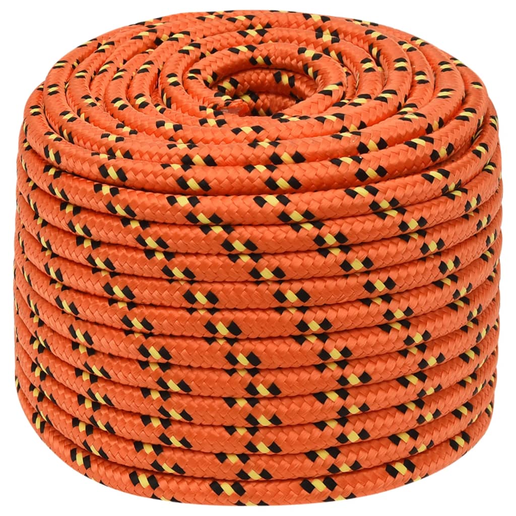 VidaXL Boottouw 14 mm 250 m polypropyleen oranje