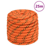 VidaXL Boottouw 16 mm 25 m polypropyleen oranje