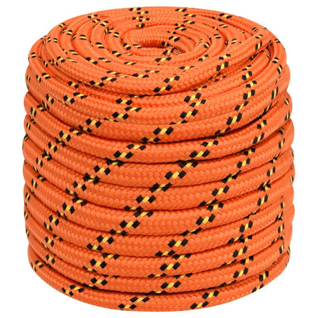 VidaXL Boottouw 16 mm 250 m polypropyleen oranje