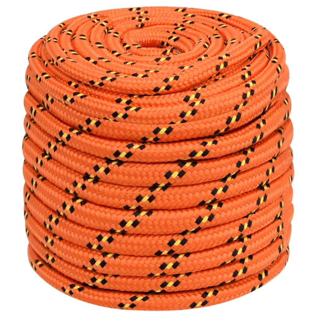 VidaXL Boottouw 18 mm 25 m polypropyleen oranje