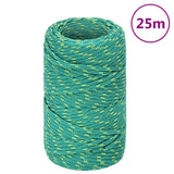 Vidaxl boat rope 2 mm 25 m polypropylene green