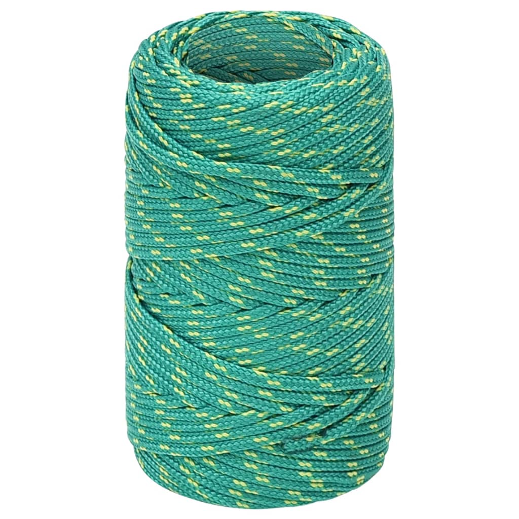 Vidaxl boat rope 2 mm 25 m polypropylene green