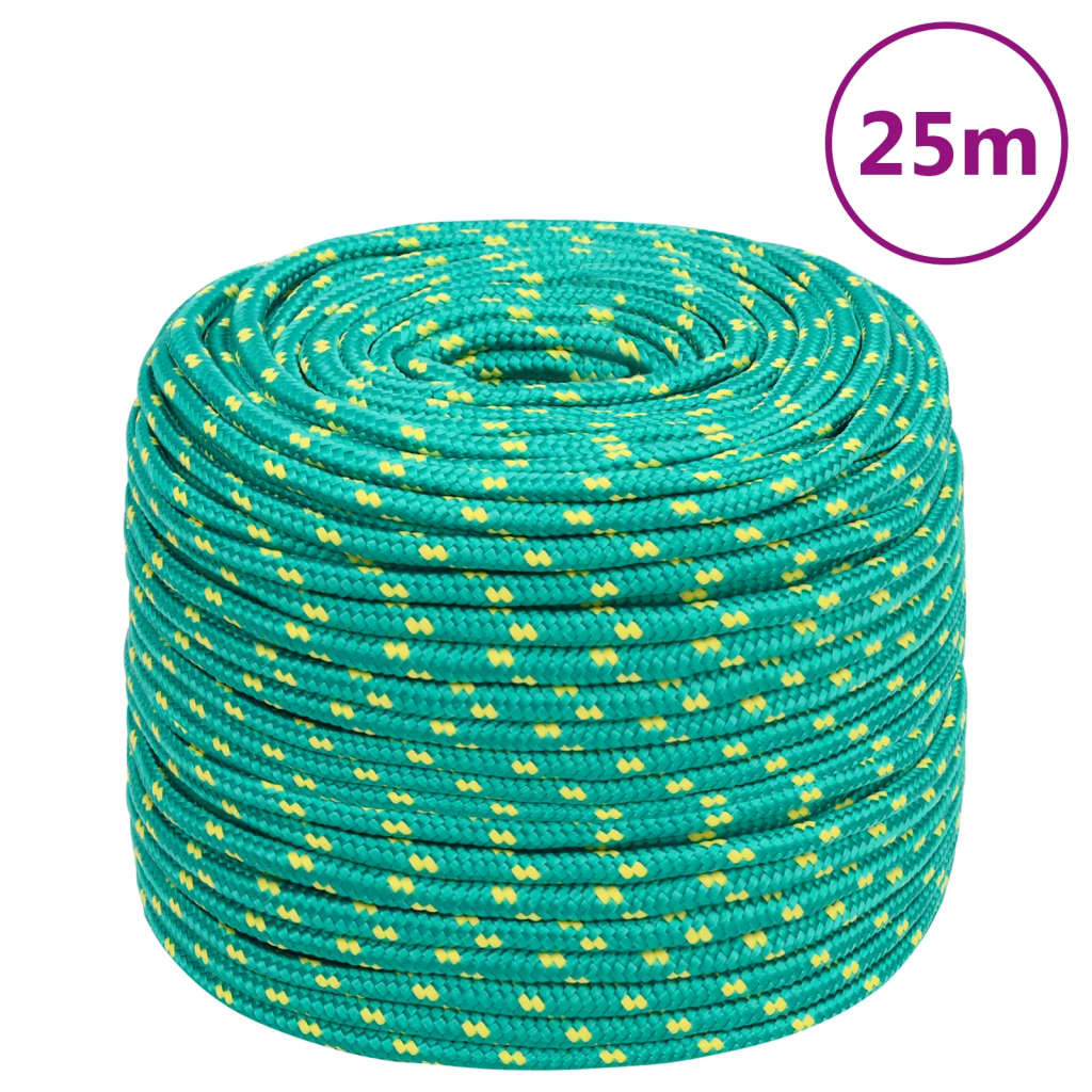 Vidaxl Boat Rope 6 mm 25 m polypropylenová zelená