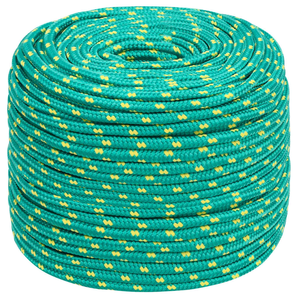 Vidaxl boottouw 8 mm 25 m polypropeen groen