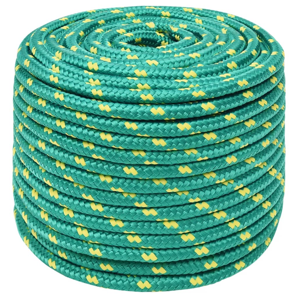 Vidaxl Boat Rope 12 mm 50 m polypropylengrøn