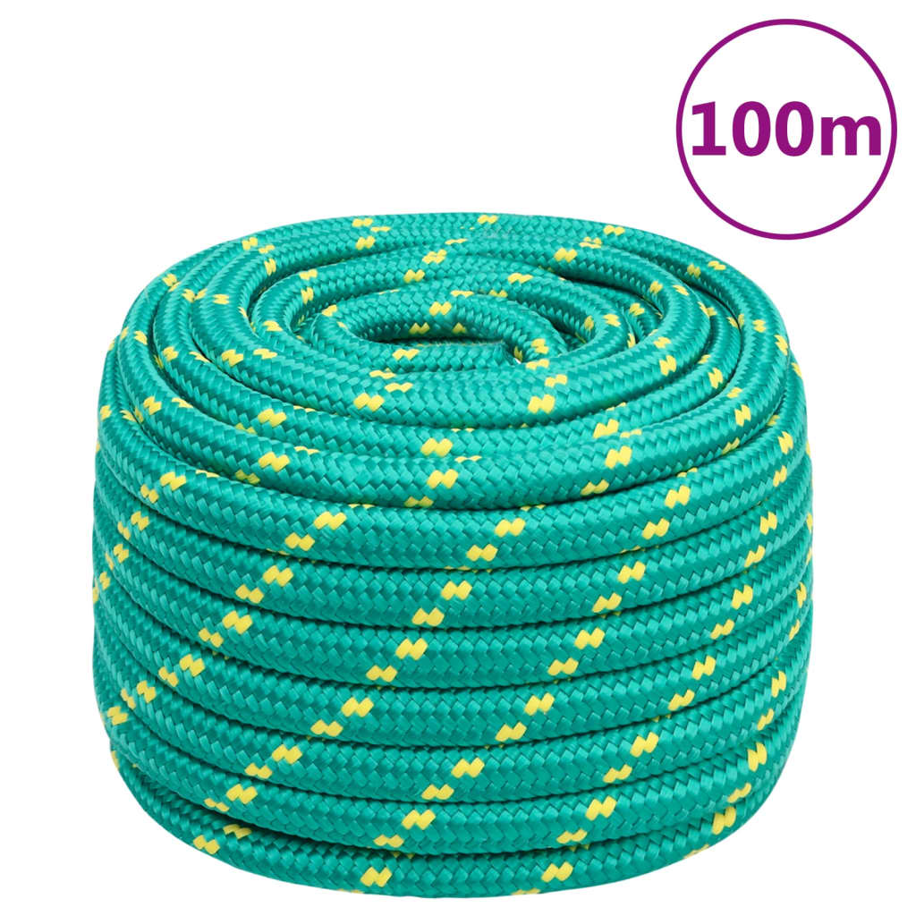 Vidaxl Boot Rope 20 mm 100 m Polropypylen Green