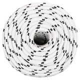 Vidaxl Boat Rope flettet 12 mmx100 m polyester hvid