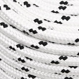 Vidaxl Boat Rope flettet 12 mmx100 m polyester hvit