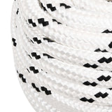 Vidaxl boat rope braided 16 mmx50 m polyester white