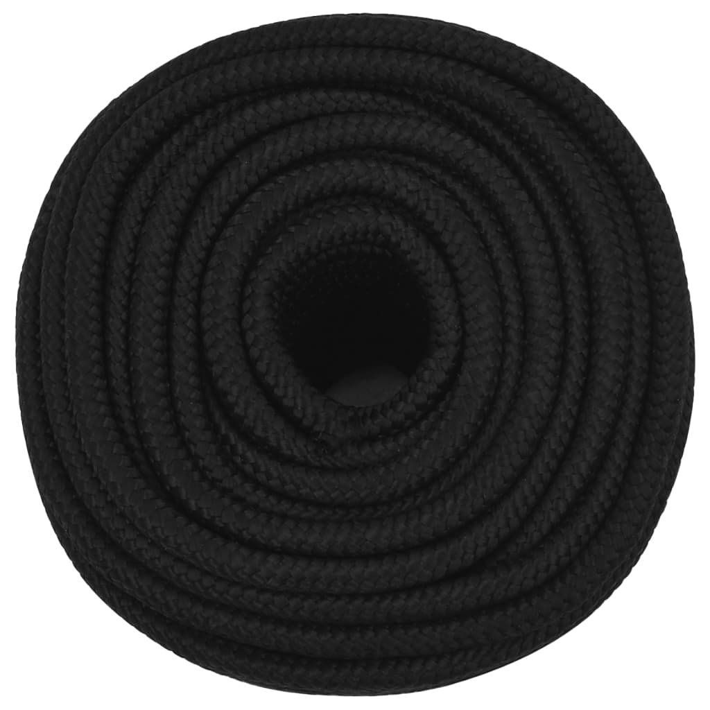 Vidaxl Werkouw 12 mm 25 m polyester černá