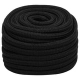 Vidaxl Werkouw 20 mm 25 m Polyester Black