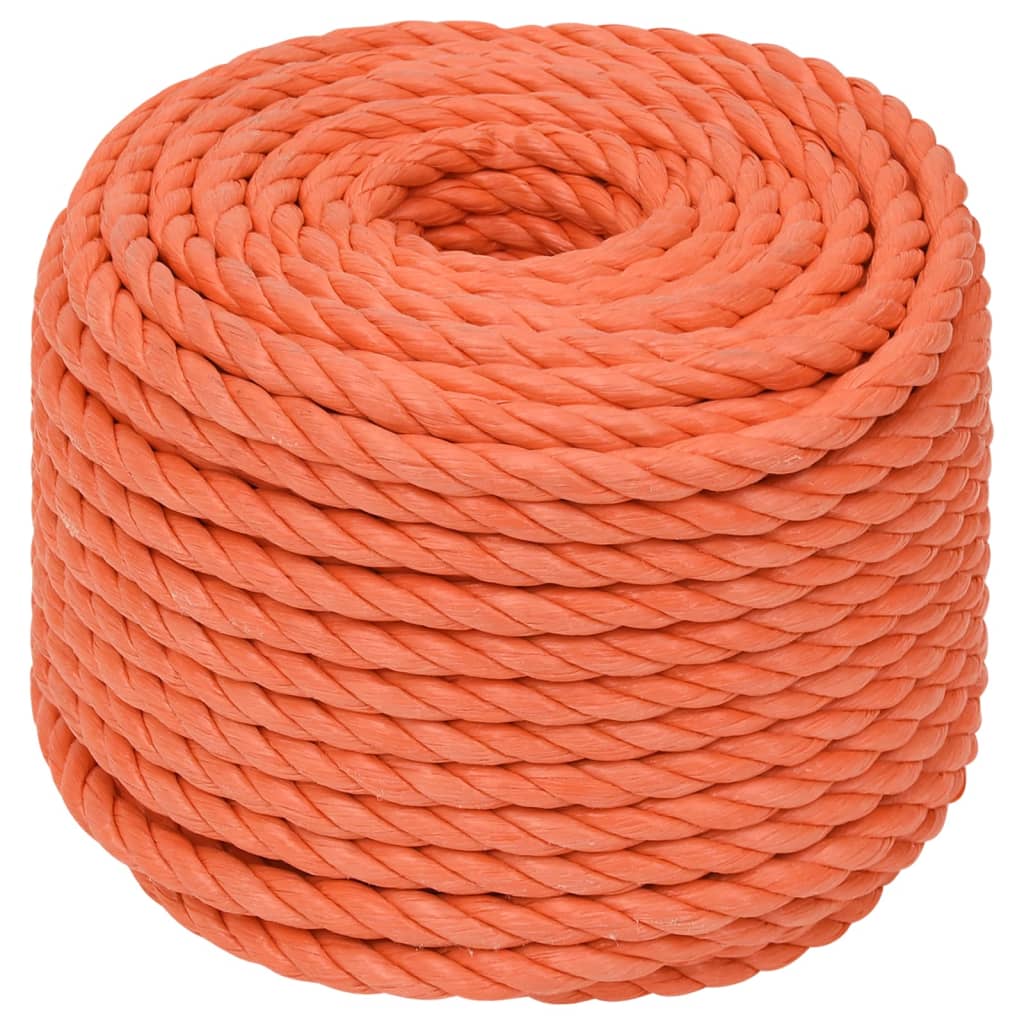 Vidaxl werkouw 12 mm 50 m polypropène oranje