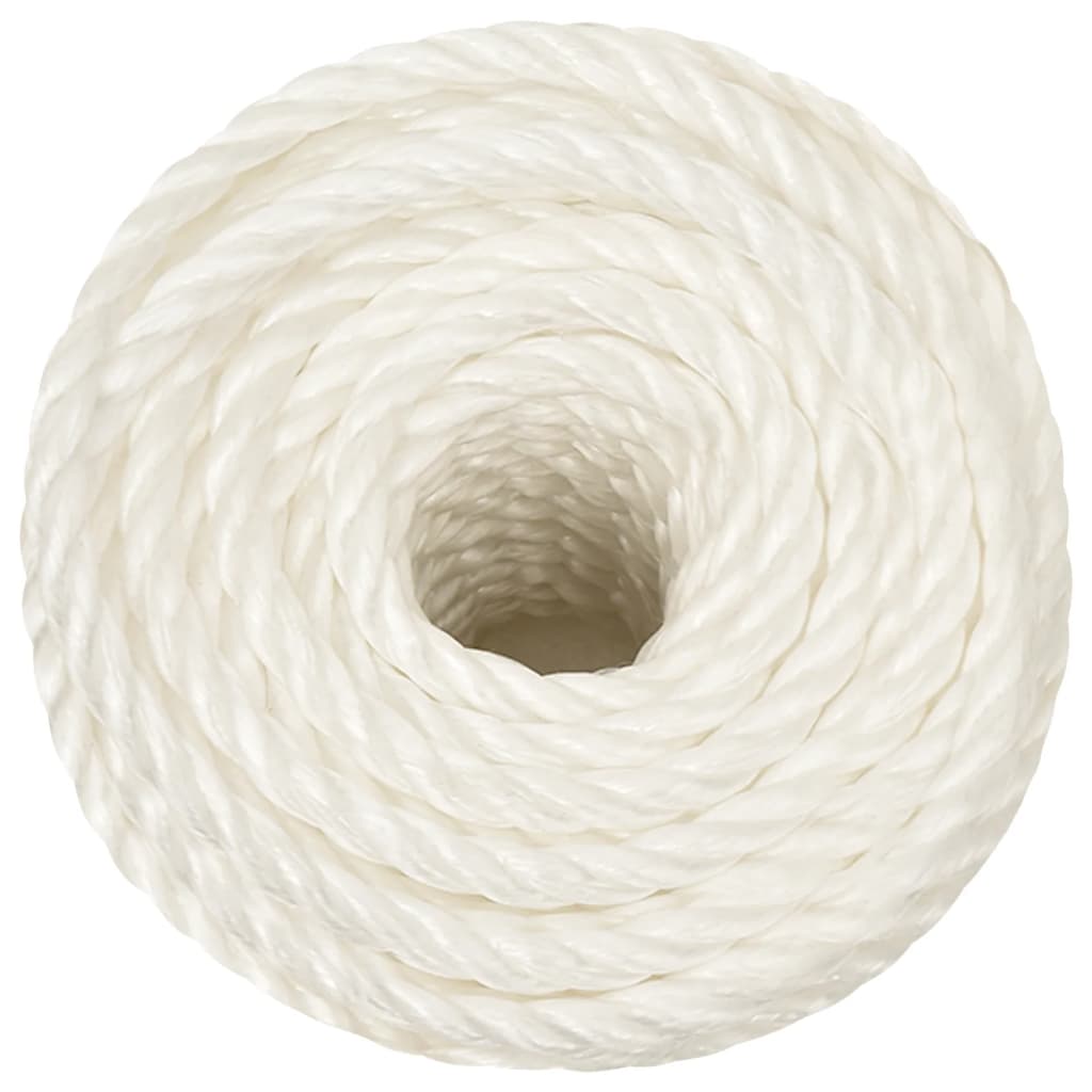 Vidaxl werkouw 14 mm 25 m de polypropène blanc