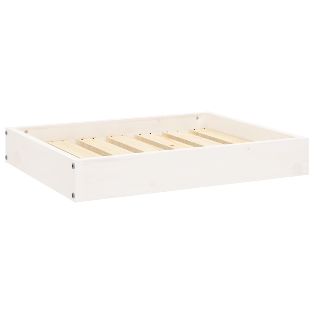 Vidaxl Dog Basket 61.5x49x9 cm Pine solide blanc