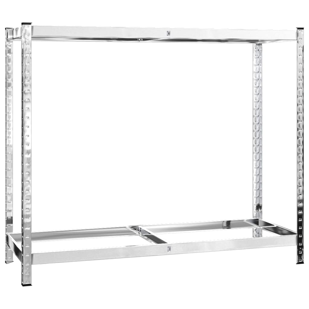 Vidaxl Tire Rack 2-skikt 110x40x110 cm stål silverfärgad