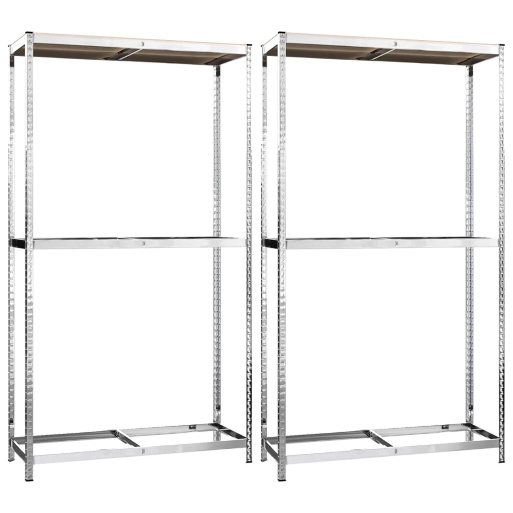 Vidaxl Pneue Racken 2-Layer 2 PCs 110x40x18 cm Stol Sëlwerfaarf