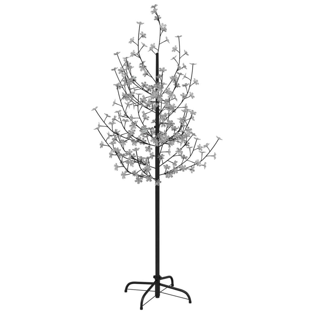 Vidaxl Boom Cherry Blossom 200 lysdioder Vitt 180 cm