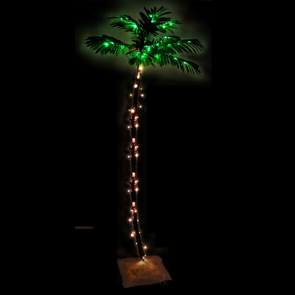 Vidaxl Palm Tree LED 96 LED White White 180 cm