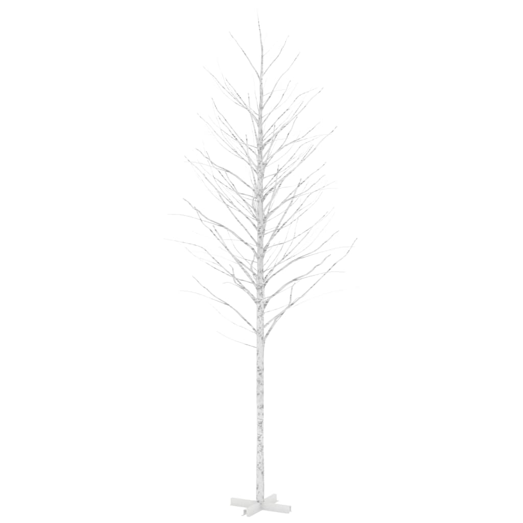 Vidaxl Berkenboom LED 672 LED White caldo 400 cm bianco