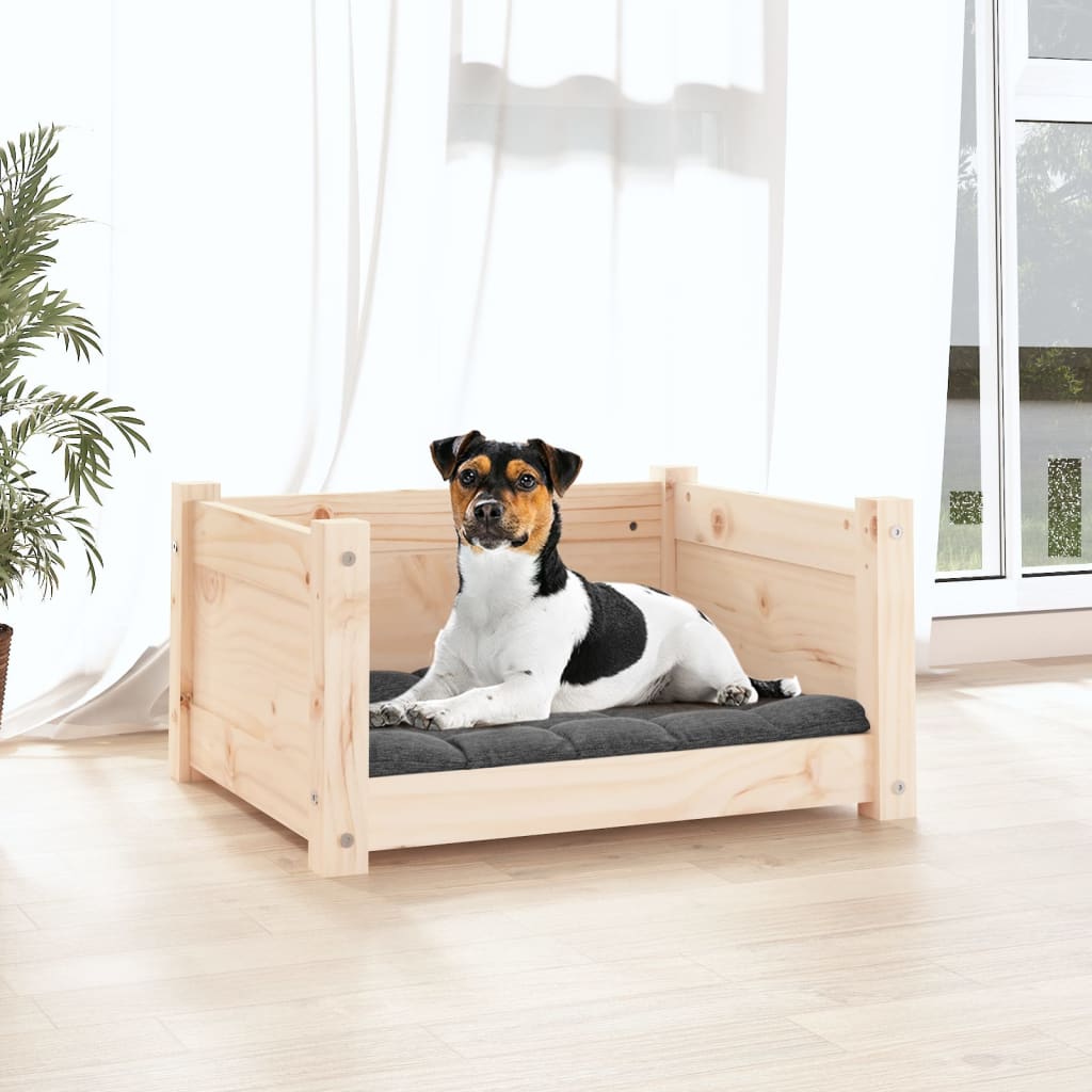 Vidaxl dog basket 55.5x45.5x28 cm solid pine