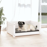 Vidaxl dog basket 65.5x50.5x28 cm solid pine white