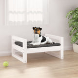 Vidaxl dog basket 55.5x45.5x28 cm solid pine white