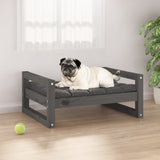 VidaXL dog basket 65.5x50.5x28 cm solid pine Gray